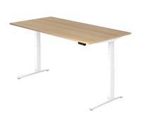 XBHM 2E WW | Bureau 200 x 100 réglable en hauteur électriquement Chêne