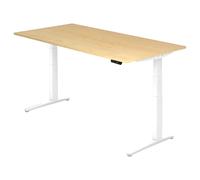 XBHM 2E WW | Bureau 200 x 100 réglable en hauteur électriquement Érable