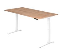 XBHM 2E WW | Bureau 200 x 100 réglable en hauteur électriquement Noyer