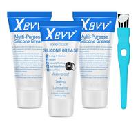 XBVV graisse silicone plomberie Joints Toriques Tube 3-Pack 1oz | Tubes de silicone pour plomberie protègent joints, robinets et valves contre l’eau, l’usure et le dessèchement.