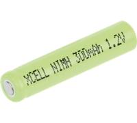 XC 136423 AAAA - Pile industrielle, NiMh, AAAA, 1,2 V, 300 mAh, pôle bouton