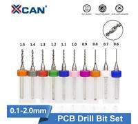XCAN 0.1mm-2.0mm importation carbure PCB forets carte de Circuit imprimé Mini CNC jeu de forets 10pcs 0.6-1.5mm Set