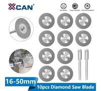 XCAN 10 pièces 16-60mm lame de scie diamant Mini meule diamant lame de scie circulaire pour outil rotatif Dremel Mini disque de coupe 50 mm 12 pièces