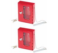 XCase 2 boîtes à clés de secours professionnelle avec vitre et marteau d'urgence