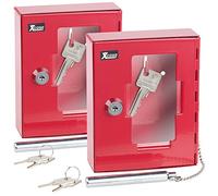 XCase 2 boîtes à clés de secours professionnelle avec vitre et marteau d'urgence