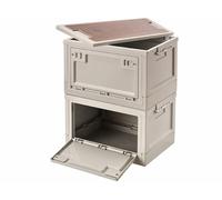 XCase 2 boîtes de rangement pliables 30 L avec couvercle AB-100