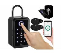 XCase Boîte à clés connectée SAF-150.app avec lecteur d’empreinte et 2 transpondeurs
