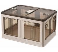 XCase Boîte de rangement pliable à roulettes 85 L AB-120 - coloris blanc