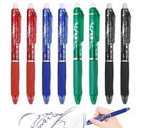 XCDMJ Stylo à bille effaçable Gelschreiber Stylo à encre gel rétractable Rollerball Pen 8 Stylo à bille effaçable Löschbare Stifte Stylo à encre effaçable 0,5mm Radierstift Stylo à bille pour