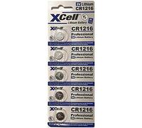 XCELL CR1216 5X - Pile bouton lithium, CR1216, blister de 5