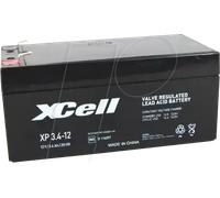 XCELL XP3.4-12 - Batterie plomb feutre, 12 V, 3,4 Ah