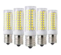 XCHtuerFY Ampoules LED, Ampoule LED E17 10 W, équivalent 100, 220 V CA, lot de 5, angle(Cool White)