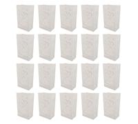 XCHYEAM Sac de 20 bougies chauffe-plat en forme de cœur, sac de lanterne en papier réutilisable et ignifugé avec découpe en forme de cœur, porte-bougie décoratif pour mariage, fête, usage