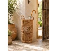 XCLOOZGL Porte-Parapluie en Rotin pour Entrée, Panier À Fleurs en Osier pour Salon, Porte-Canne pour Cannes De Marche, Panier De Rangement pour Couloir Et Salon