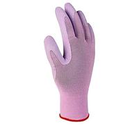 Xclou Gants de travail lilas en polyester résistants M - Gants de jardinier pour homme et pour femme - Gants de ménage antidérapants taille 8