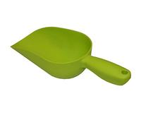 Xclou Pelle à terreau en plastique de couleur verte - Pelle à main pour le jardinage 32,5 cm - Petite pelle à jardin solide