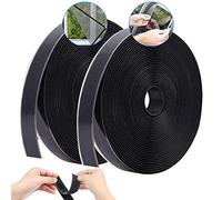 XCOZU Scratch Autocollant 8M, Scratch Adhésif 20mm Bande Autocollante Noir Scratch Double Face, Bande Scratch Rouleau Adhésive Ruban Autocollant pour Moustiquaire Fenetre, Cadres Photos Installation