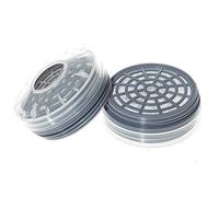 XCSSKG Masque respiratoire à double cartouche anti-poussière industrielle pour polissage, pesticide, produit chimique, gaz (filtres)