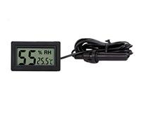 XCSSKG Thermo-hygromètre électrique intégré avec sonde/fil Noir