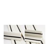XCTDSVAH Frise Murale Adhesive Autocollants d'angle intérieur et extérieur de 2.3M, ligne décorative for plinthes, auto-adhésif, décoration murale fond plafond étanche(White with black)