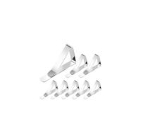 XCTDSVAH Pince Nappe 4-12pc Stainless Steel Tablecloth Clamps Table Cloth Clips Holder for Party Wedding Promenade Picnic Cover Decor | 8PCS