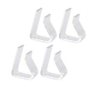 XCTDSVAH Pince Nappe 4 Pcs Tablecloth Clip Fixing Clips for Outdoor Tables Tablecloths Transparent Camping Accessories Plastic Picnic