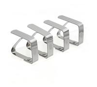 XCTDSVAH Pince Nappe 4pcs/Set Map Table Holder Clip Stainless Steel Adjustable Tablecloth Clips Cloth Cover Clamp Party Picnic Tools
