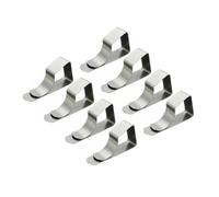 XCTDSVAH Pince Nappe 8/24pcs Tablecloth Clips Stainless Steel Anti-Slip Clamp Table Cloth Cover Fix for Camping Wedding Promenade