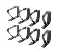 XCTDSVAH Pince Nappe 8Pack Stainless Steel Tablecloth Clips Black Picnic Adjustable Anti-Skid Fixed Clip Table Cloth Holder