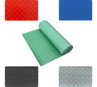 XDAPILMER Rouleaux de Sol en Caoutchouc, Tapis de Sol de Garage de qualité supérieure, Tapis de Protection de Sol antidérapant, Rouleau en Caoutchouc PVC(Red,1.5x5m/4.9x16.4ft)
