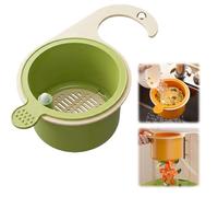 XDGJTBFMY Filtre de vidange d'évier de cuisine, panier de filtre à suspendre pour robinet, panier de vidage automatique, support de rangement universel, outil de cuisine multifonction à drainage