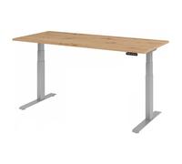 XDKB 19 S | 180x80 | Bureau réglable en hauteur électriquement - 180 x 80 Chênes Noueux réglable en hauteur électriquement