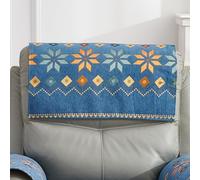 XDKS Housse D'accoudoir, Housse de Protection pour Appuie-tête De Chaise Inclinable Housse de Canapé, Anti-Taches, Anti-Poils, Housses de canapé Moderne (Bleu-A,60x60cm)