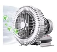 XDLYWUZIQ Souffleur à Anneau pour étang à Poissons, Souffleur à Canal Latéral 120 W-1100 W, Souffleur Régénératif pour Soufflage d'air, Aspiration, Pompe à Gaz Vortex Monophasée,370W/0.5HP