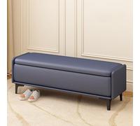 XDOPIRRS Banc de Rangement, Pouf Chambre Bout de Lit Coffre en Bois Massif, Banquette Pratique avec Pieds Eleves pour Nettoyage Facile, Meuble Entree(H,160cm/63in)
