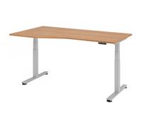 XDSM 18 S | Bureau 180 x 100 réglable en hauteur électriquement Noyer