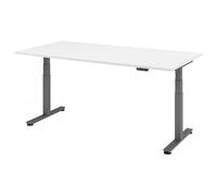 XDSM 2E G | Bureau - Blanc 200 x 100 réglable en hauteur électriquement