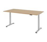 XDSM 2E S | Bureau 200 x 100 réglable en hauteur électriquement Chêne