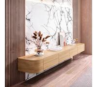 XDXINY Meuble TV suspendu en bois massif pour salon, maison, table basse, meuble TV, 140, 160, 180, 200, 220, 240 cm, plusieurs tailles (bois, 200 x 20 x 24 cm)