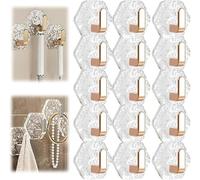 Xebular Water Ripple Hexagonal Self Adhesive Hooks,No Drill Bathroom Kitchen Wall Hooks,Wall Mounted Waterwave Hook,Heavy Duty Waterproof Adhesive for Towels, Keys, Home Decor (Gold, 15 Pcs)