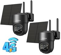 Xega 2X Caméras Surveillance 4G Solaire Extérieure avec Carte SIM sans WiFi