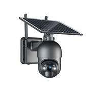 Xega 3G/4G LTE caméra de sécurité extérieure sans Fil à énergie Solaire, inclinable à 355°/95°,2K capteur de Mouvement PIR, Vision Nocturne,
