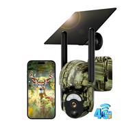 Xega 4G LTE Camera de Chasse avec Carte SIM Solaire Extérieure sans Fil