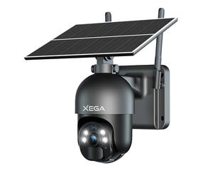 Xega 4G LTE Caméra de Sécurité Extérieure sans Fil à énergie Solaire