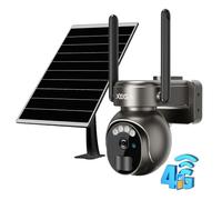 Xega 4G LTE Caméra Surveillance Solaire avec Carte Sim Extérieure sans Fil
