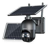Xega Caméra de Sécurité Extérieure 2K 3G/4G LTE à Energie Solaire?2 Panneaux?PIR, Vision Nocturne, Audio, Carte SIM Incluse