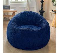 XeGe Housse de Pouf en Fausse Fourrure (Sans Remplissage), Housse de Pouf en Tissu Souple Lavable pour Animaux en Peluche ou Textiles, Grande Housse de Pouf Shaggy en Peluche pour Adultes, Enfants