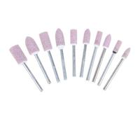Xeju 10pcs 3.0 Cylindrical Cone Grinding Wheel Bit Head Hand Polishing Diy Tool