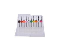 Xeju 10pcs Diy 1.1mm-2.0mm Outil De Peu De Forets En Carbure De Carte D'impression