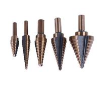 Xeju 5pcs Cobalt Hss Step Titanium Cone Drill Hole Cutter Bit 50 Sizes Power Tool
